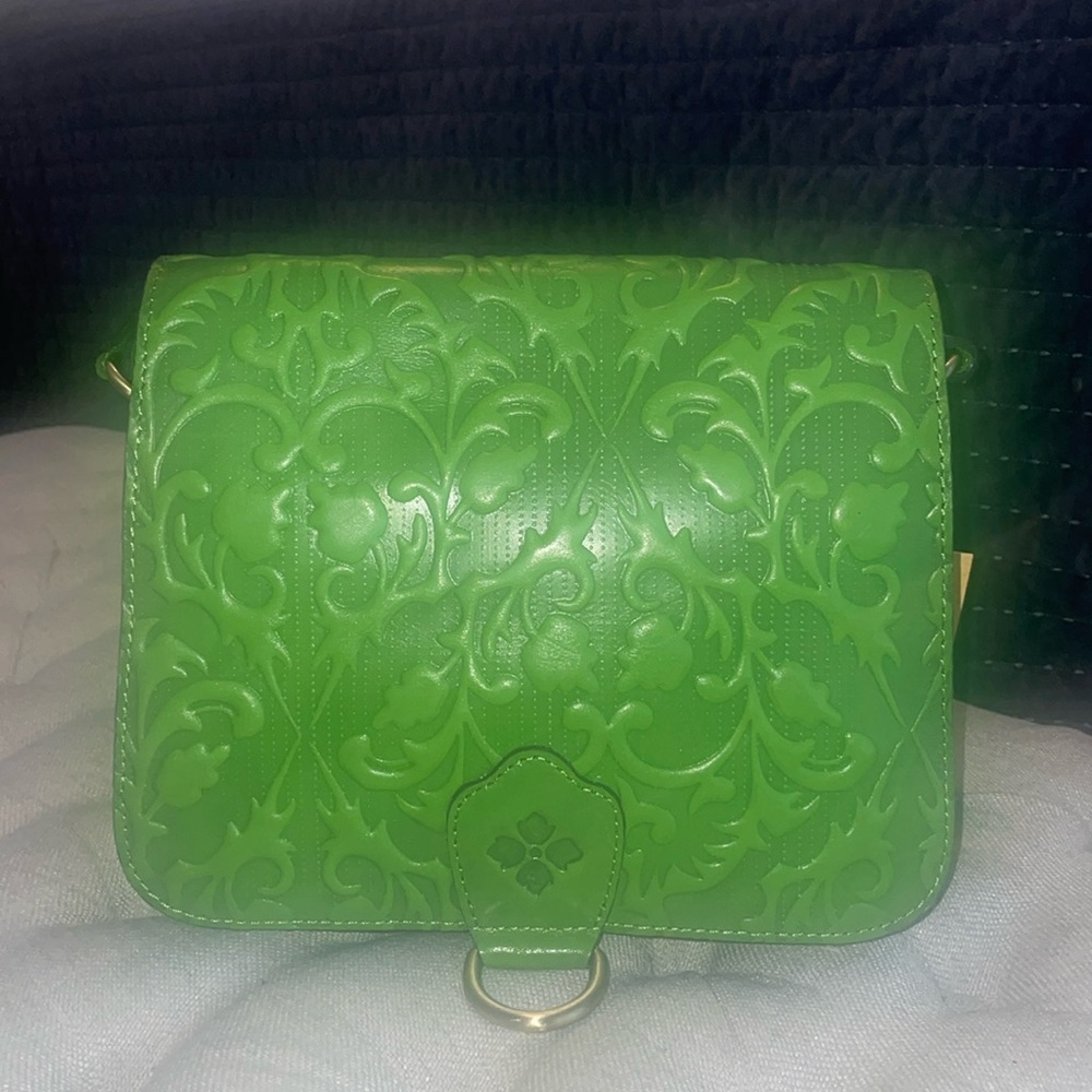 Patricia Nash Italian Folklore Embossed Ilina Purse, Green